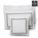 8 PCS LUXURY EMBROIDERED DUVET SET WHITE LED