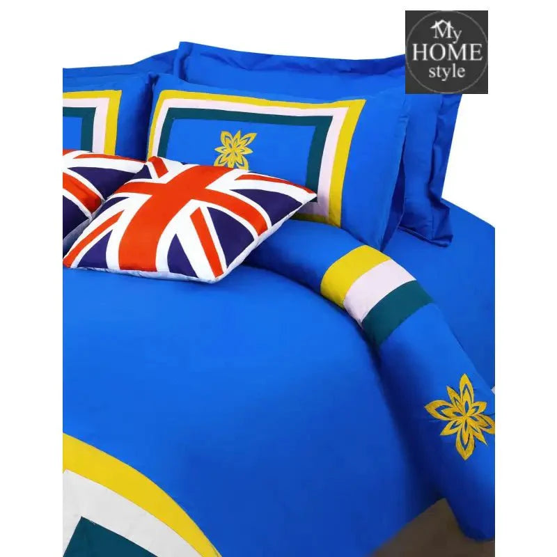 8 Pcs Oxford Duvet Set With Embroidery