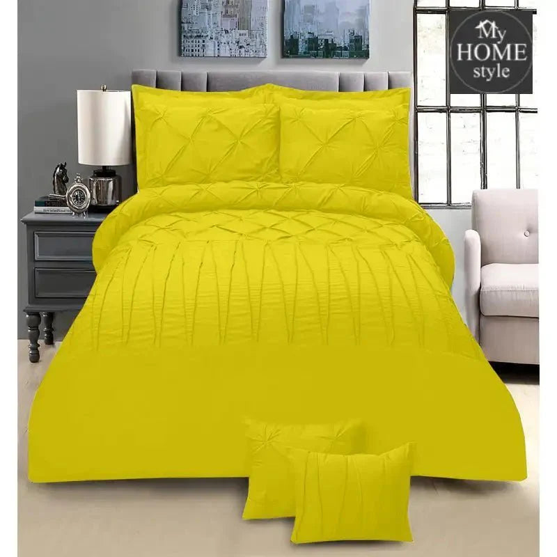 8 PC's Pintuck & Cross Pleated Duvet Set SC