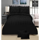 8 PC's Pintuck & Cross Pleated Duvet Set SC