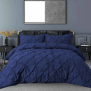8 Pcs Pintuck Diamond Duvet Set navy SC