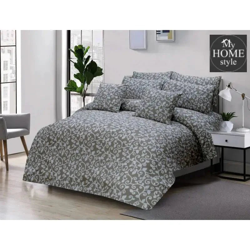 8 PC'S PRINTED DUVET SET 836