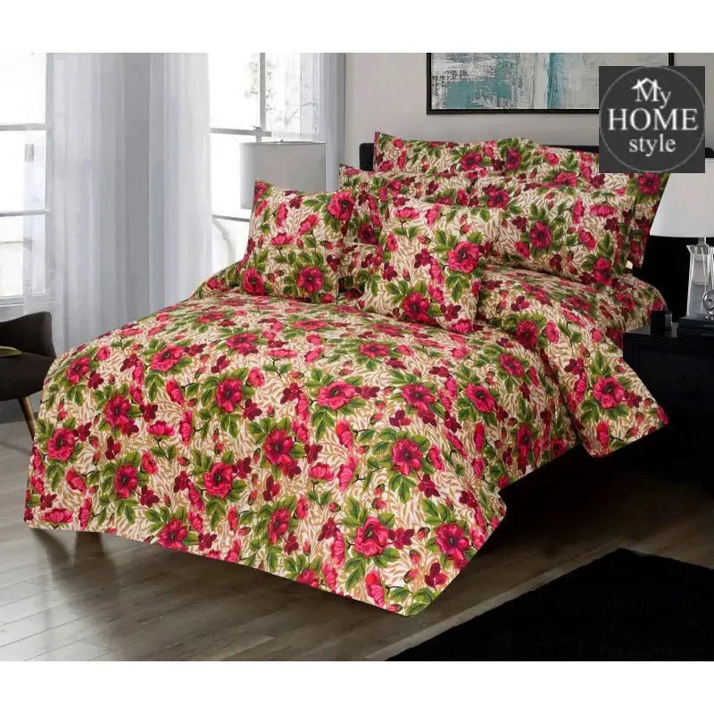 8 PC'S PRINTED DUVET SET 839