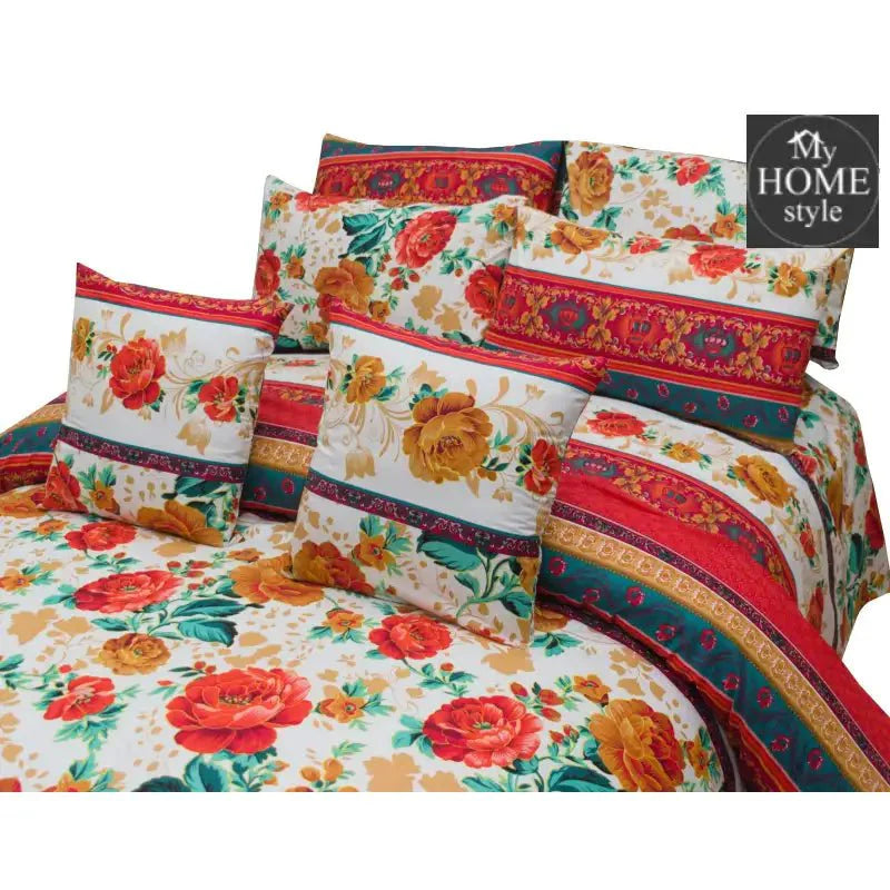 8 PC'S PRINTED DUVET SET 842