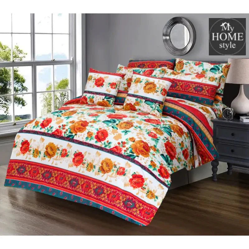 8 PC'S PRINTED DUVET SET 842
