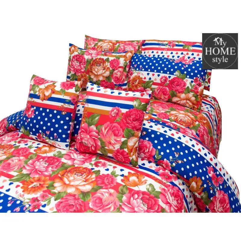 8 PC'S PRINTED DUVET SET 845