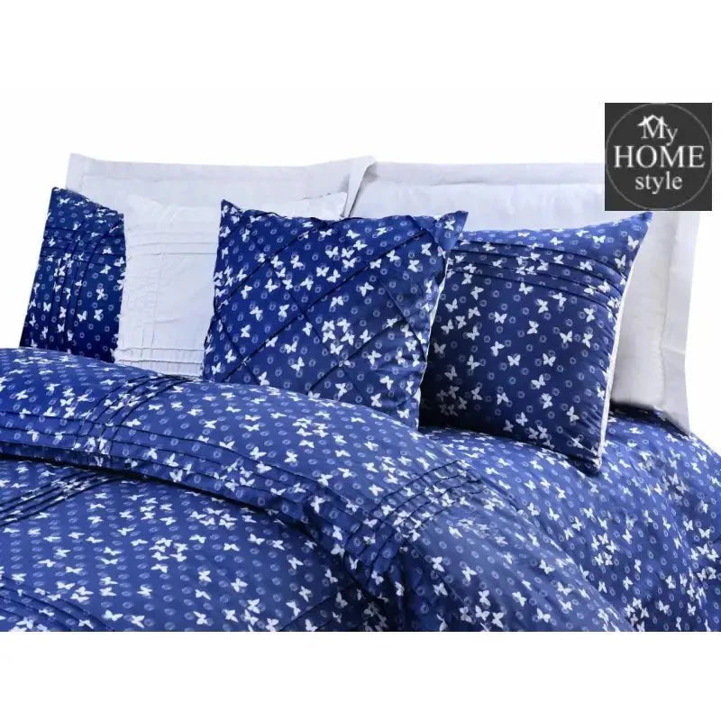 8 PC's Printed Pleated Duvet Set