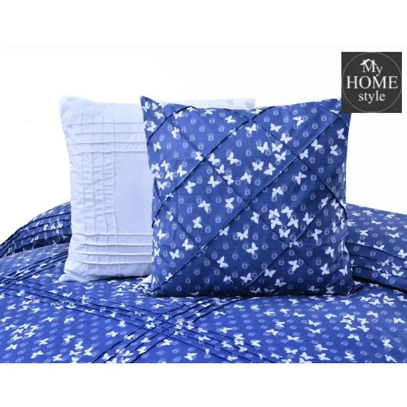 8 PC's Printed Pleated Duvet Set
