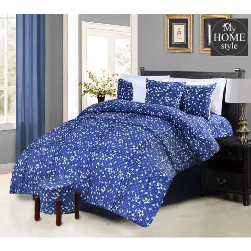 8 PC's Printed Pleated Duvet Set