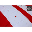 8 pcs Red & White Duvet Set