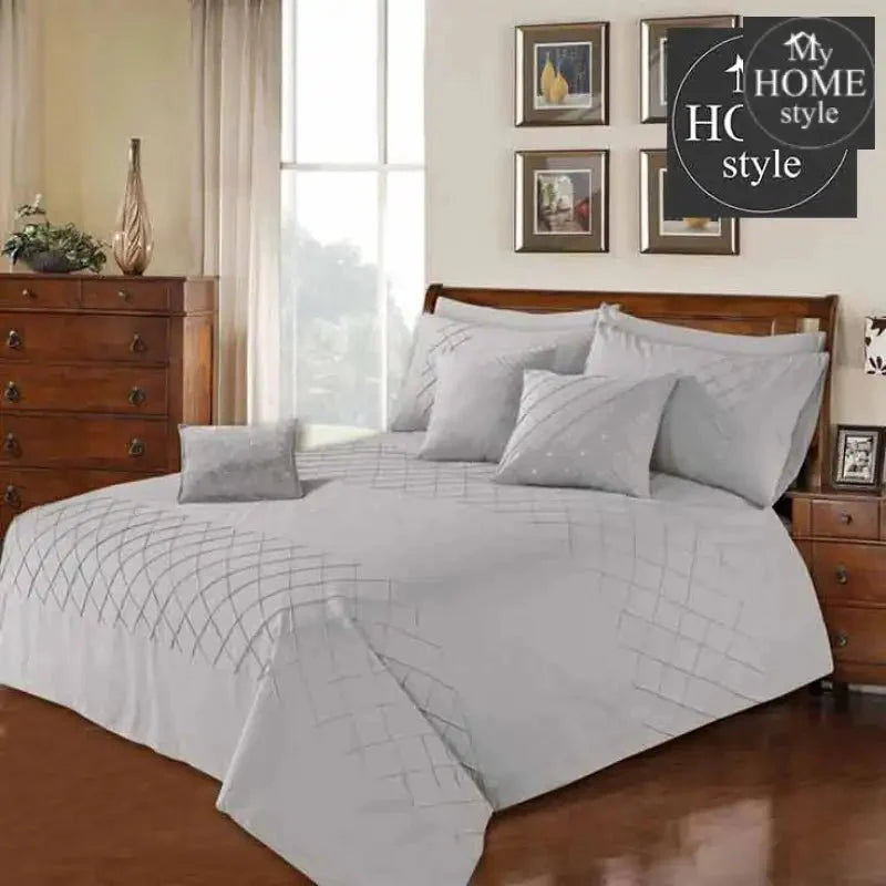 8 Pcs Sandy Pinch Pleated Duvet Set