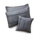 8 Pcs Square Pleated Duvet Set - Grey SC