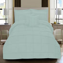 8 Pcs Square Pleated Duvet Set - Sea Green SC