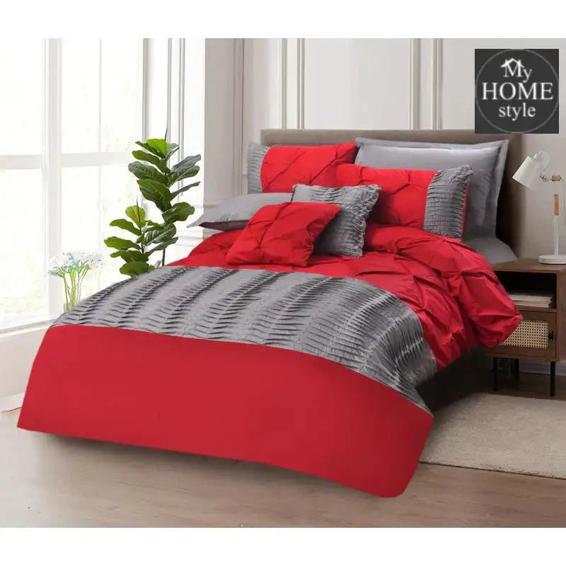 8 pcs Twisted Pleated Duvet Set 01 SC