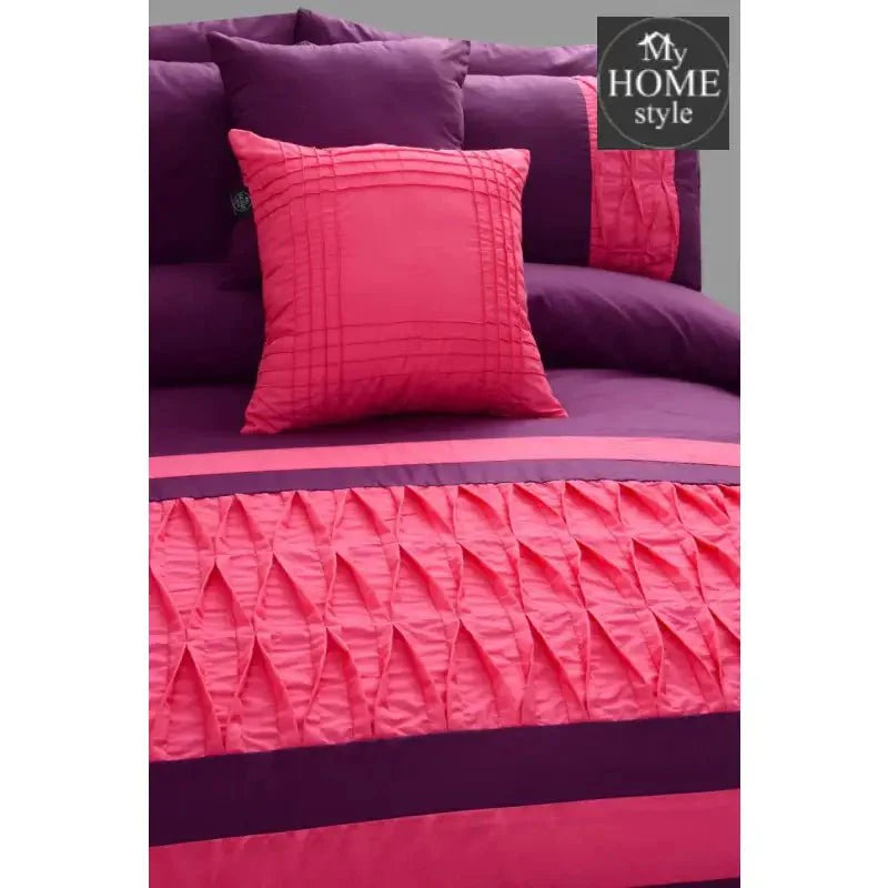 8 pcs Twisted Pleated Duvet Set SC