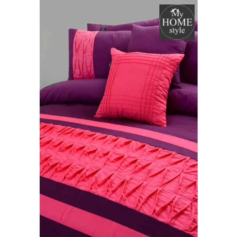 8 pcs Twisted Pleated Duvet Set SC