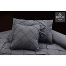 8Pcs Pintuck Duvet Set With Pleats  SC