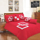 9 Pcs Passion Red Bed Set Covers