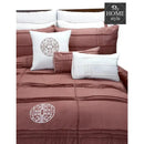 9 Pc's Pleated Embroidered & Corded Duvet Katha