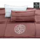 9 Pc's Pleated Embroidered & Corded Duvet Katha