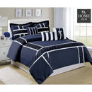 9 PC's Ruffled & pleats Luxury Duvet Set