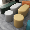 Alastair Leather Wooden Stool- 1523