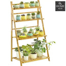 Bamboo Wood Ladder Plant - 4 Layered