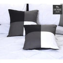 Black and White Embroided Pintuck Duvet Set