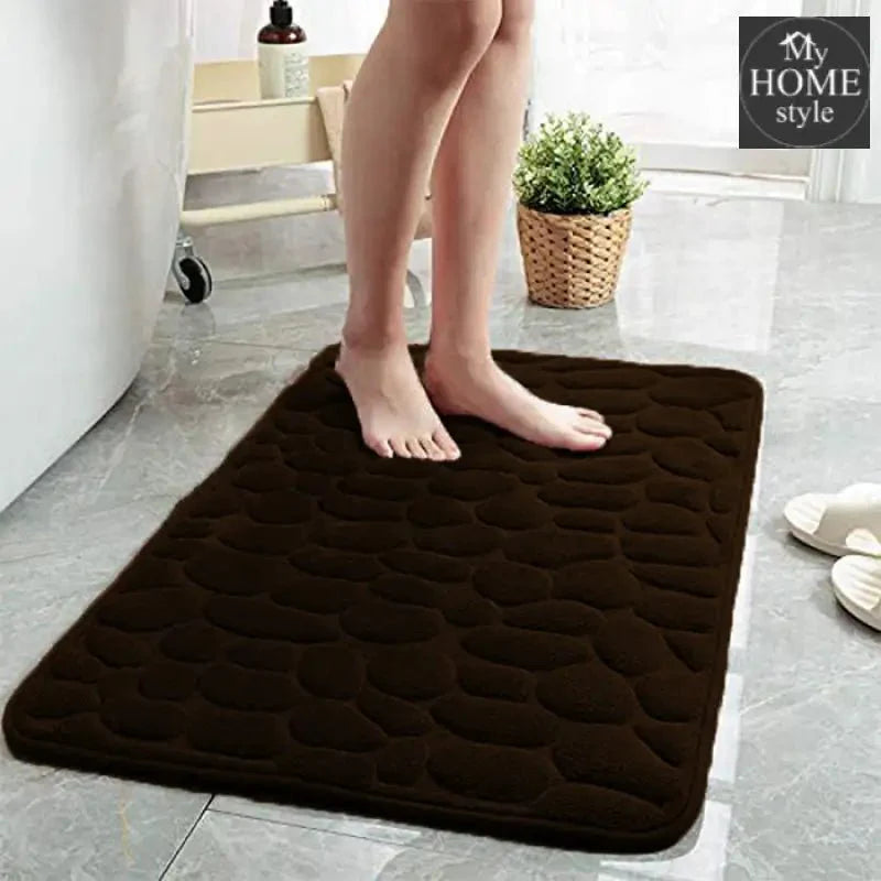 Cobblestone Embossed Bathroom Bath Mat - 033