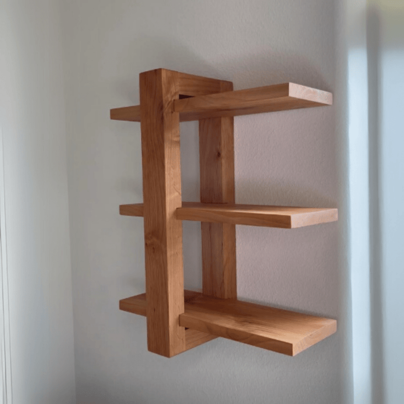Creative Wooden Shelve Rack - 1498