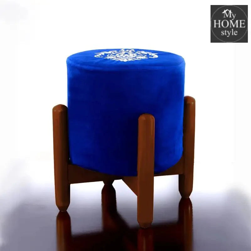 Drone Shape Round stool With Embroidery -371