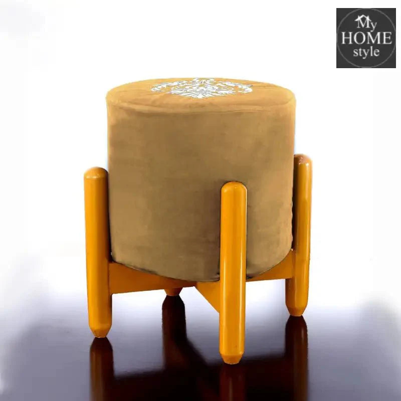 Drone Shape Round stool With Embroidery -372