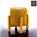Drone Shape Round stool With Embroidery -373