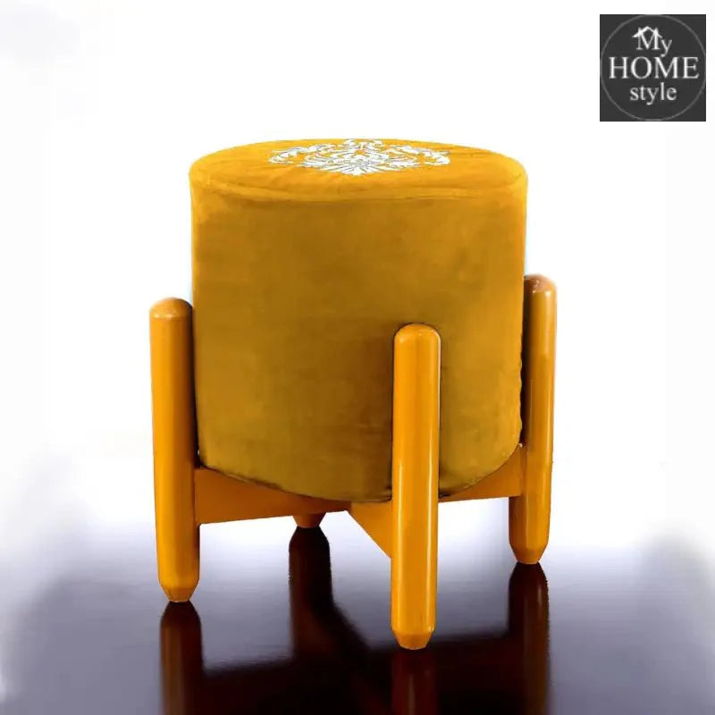 Drone Shape Round stool With Embroidery -373