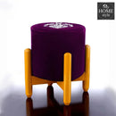 Drone Shape Round stool With Embroidery -374