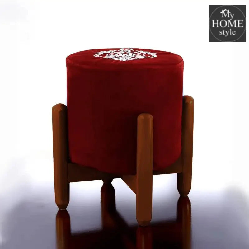 Drone Shape Round stool With Embroidery -377