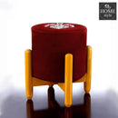 Drone Shape Round stool With Embroidery -378