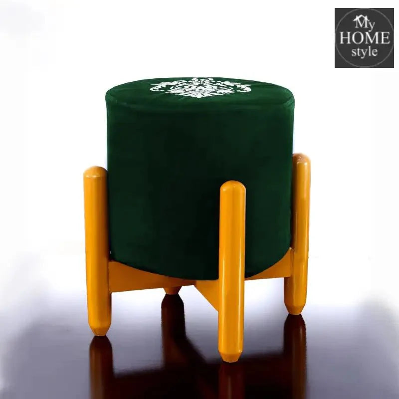 Drone Shape Round stool With Embroidery -382
