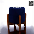 Drone Shape Round stool With Embroidery -388