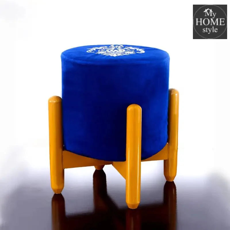 Drone Shape Round stool With Embroidery -389