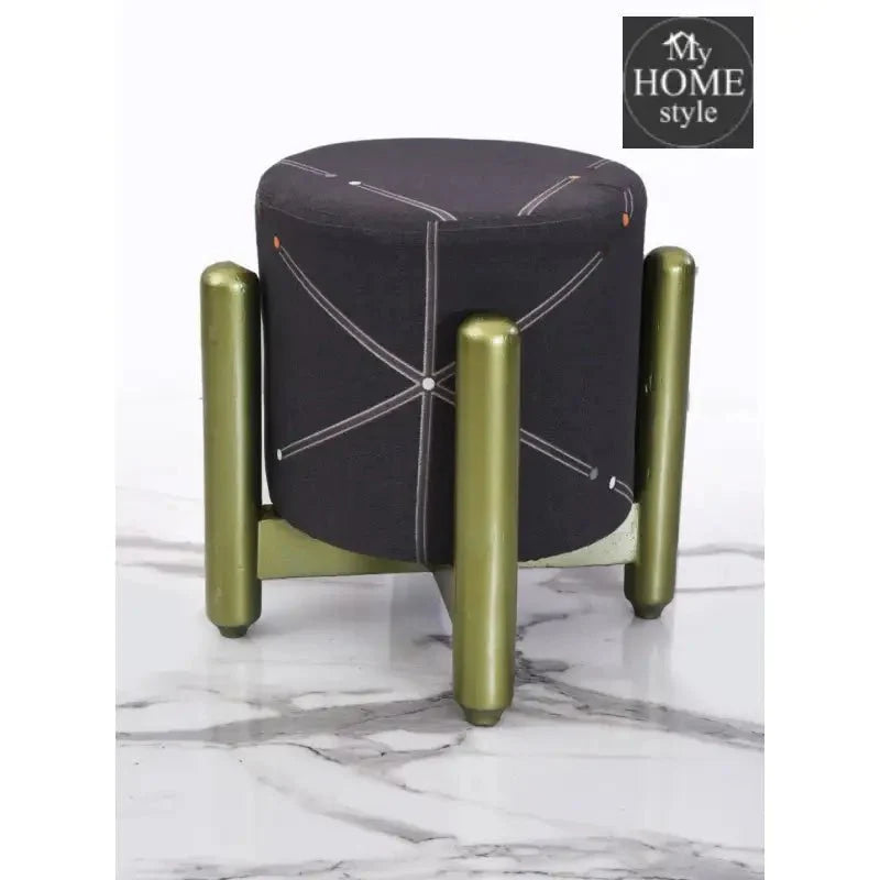 Drone Shape Wooden Stool With Steel Frame -1083