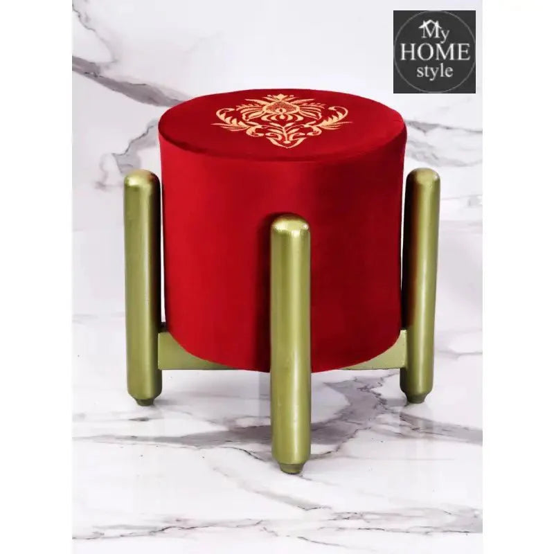 Drone Shape Wooden Stool With Steel Frame -1085