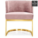 Elegant Rental Furniture Metal Leg Black Velvet Metal Lounge Wedding Chair-1223