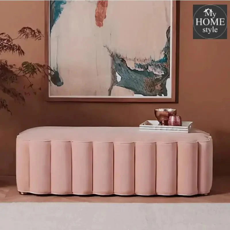 Entryway Bench Velvet Upholstered Ottoman Bench for End of Bed