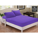 Fitted Sheet Rich Cotton Purple With Pillow Cover