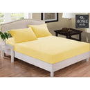 Fitted Sheet Rich Cotton Yellow With Pillow Cover