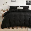 Fluffy Butterfly Duvet Set Black