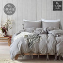 Fluffy Butterfly Duvet Set Grey
