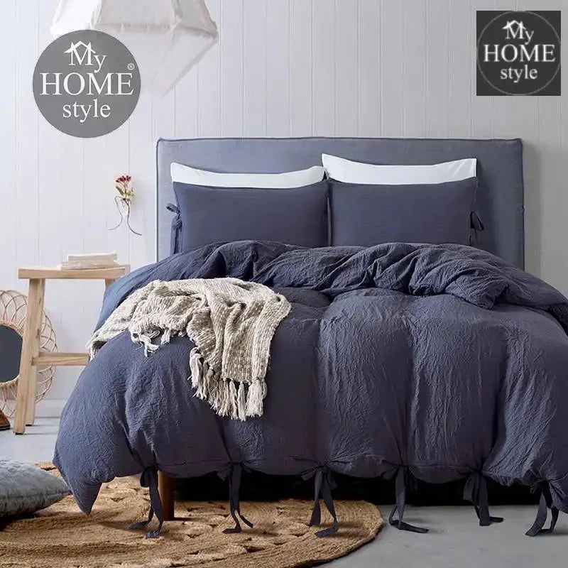 Fluffy Butterfly Duvet Set Navy