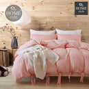 Fluffy Butterfly Duvet Set Pink